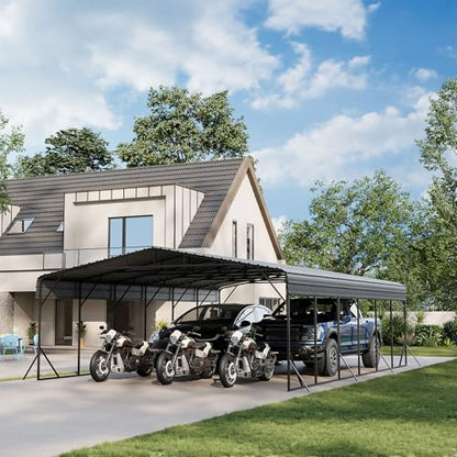 20'x30' Carport with Galvanized Steel Roof