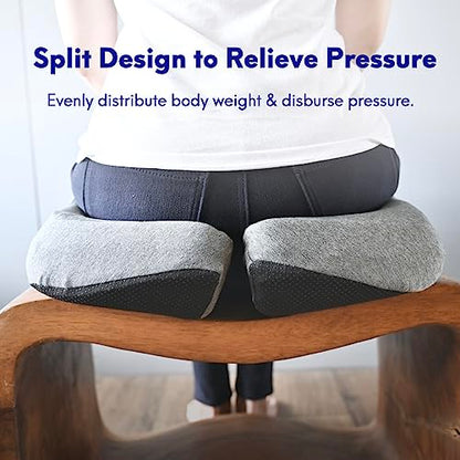 Patented Pressure Relief Seat Cushion for Long Sitting Hours on Office