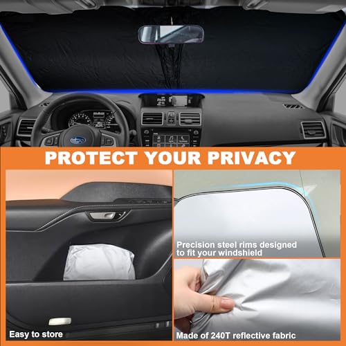 Foldable Front Windshield Sunshade fit for Subaru Forester 2015