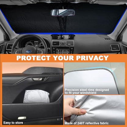 Foldable Front Windshield Sunshade fit for Subaru Forester 2015