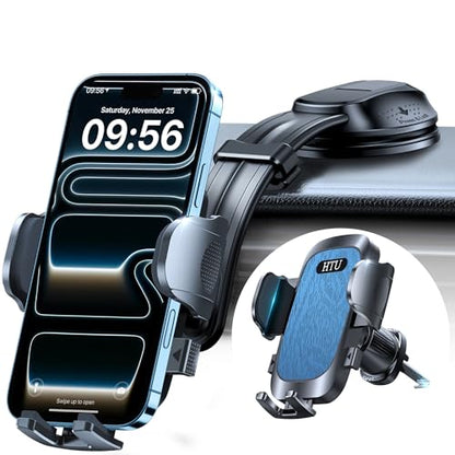 Upgraded Strongest Suction No Block View Bendable Arm Car Phone Holder