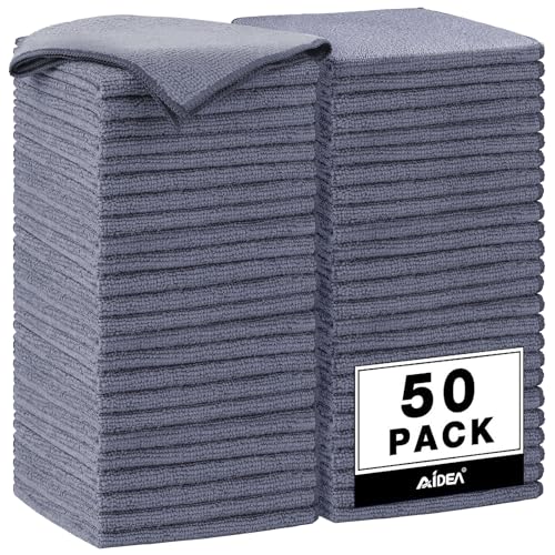 Microfiber Cleaning Cloth Grey 50PK (50 Count)