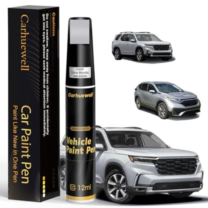 NH 830M Lunar Silver Metallic Touch Up Paint Compatible with Honda