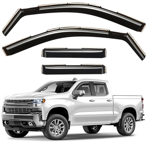 Window Deflectors Smoke Tinted in (4 Count)