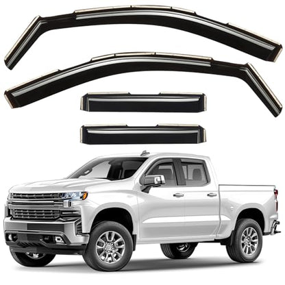 Window Deflectors Smoke Tinted in (4 Count)