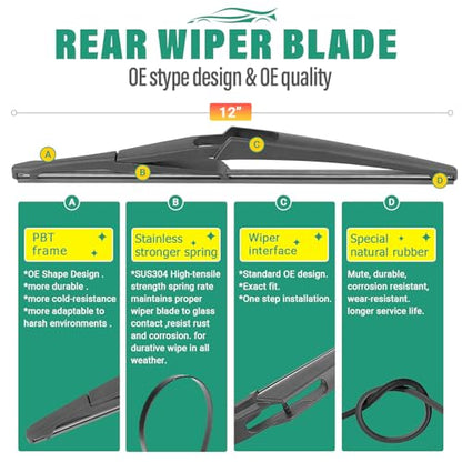 Windshield Wiper Blades Replacement for Infiniti QX60 2022