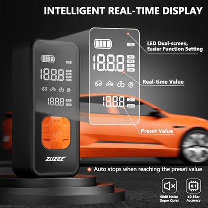 Tire Inflator Portable Air Compressor with Digital Gauge 150 PSI