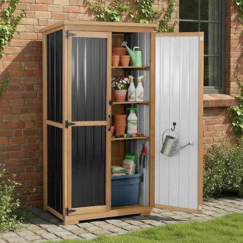 Outdoor Storage Cabinet with Shelves