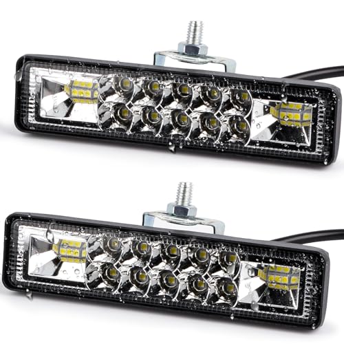2Pcs 5.7 Inch 60W LED Light Bar Flood Spot Combo for Jeep Truck (2 Count)