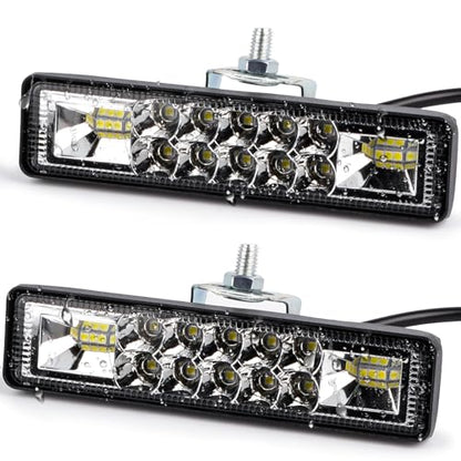 2Pcs 5.7 Inch 60W LED Light Bar Flood Spot Combo for Jeep Truck (2 Count)