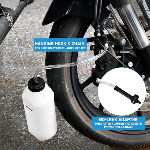 1L Brake Bleeder Bottle with 24 inch Tube and Rubber Connector
