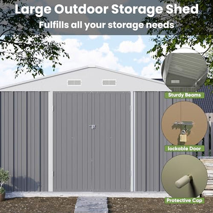 10x10 FT Metal Storage Shed