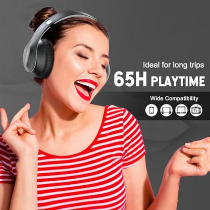 Wireless Bluetooth Headphones Over Ear V6.0 HiFi Stereo with Mic