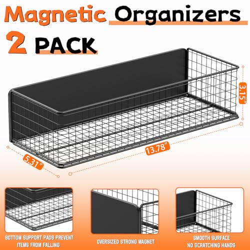 Magnetic Baskets Fridge Organizers (2 Count)