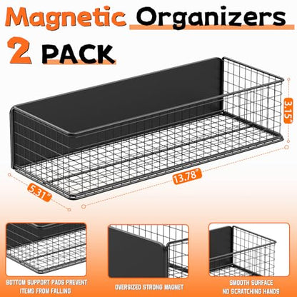 Magnetic Baskets Fridge Organizers (2 Count)