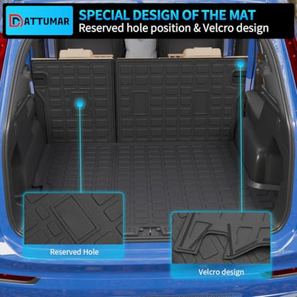 Trunk Mat with Backrest Mat for 2024