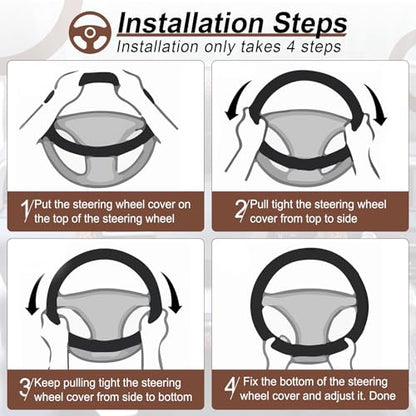 Elastic Stretch Steering Wheel Cover