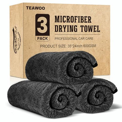 3 Pack Bulk Microfiber Towels for Cars (3 Count)