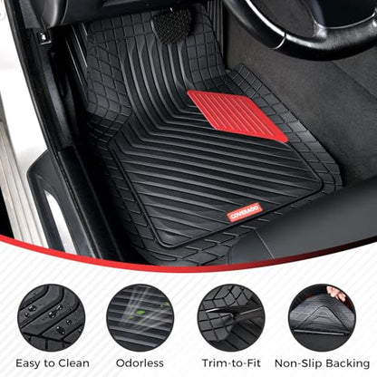 Heavy Duty PVC Car Floor Mats Full Set
