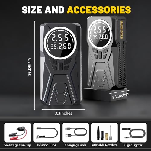 Car Jump Starter with Air Compressor