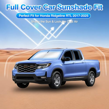 Windshield Sun Shade for Honda Ridgeline RTL 2017 (10 Count)
