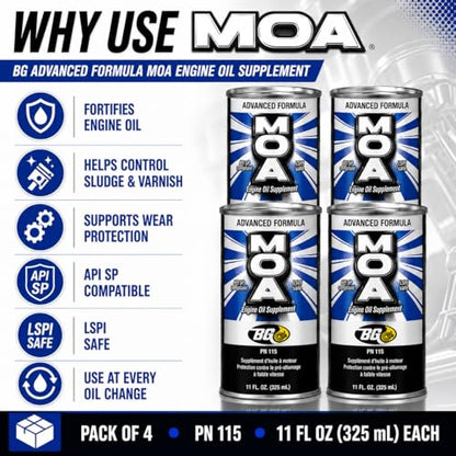 BG Advanced Formula MOA PN 115 Motor Oil Additive (44 Fl Oz)