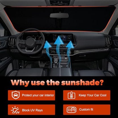 Foldable Front Windshield Sunshade for Nissan Pathfinder 2022