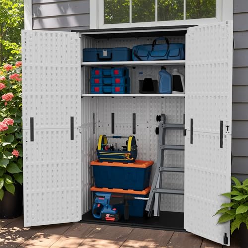 50 Cuft Outdoor Storage Box with Lockable Doors
