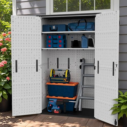 50 Cuft Outdoor Storage Box with Lockable Doors