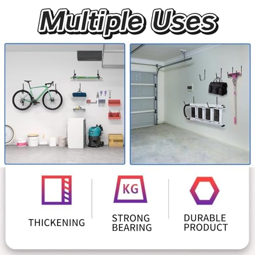 2Pack Garage Storage Ladder Hook