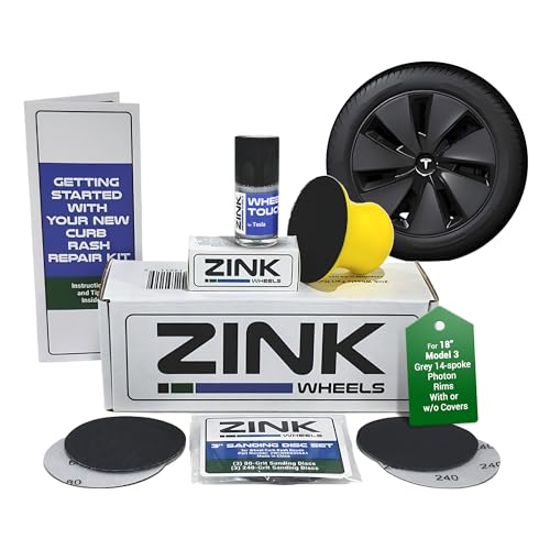 Premium Tesla Wheel Curb Rash Repair Kit for Model 3 18