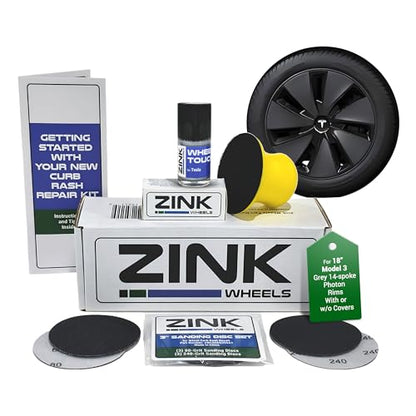 Premium Tesla Wheel Curb Rash Repair Kit for Model 3 18