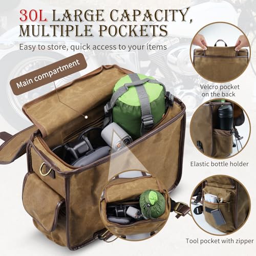 Motorcycle Saddle Bags (2 Count)