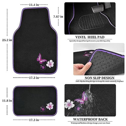Universal Cloth Butterfly Car Seat Covers Full Set