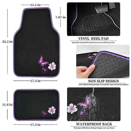 Universal Butterfly Car Seat Covers Front Set