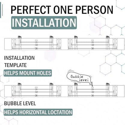 Garage Shelving Wall Mounted (4 Count)