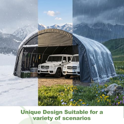Carport 20x20 Heavy Duty 2 Car Carport Canopy