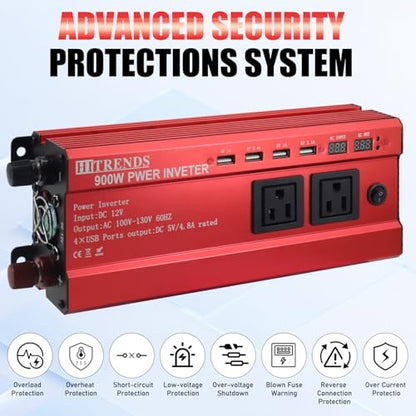 900W Car Power Inverter 12V to 110V