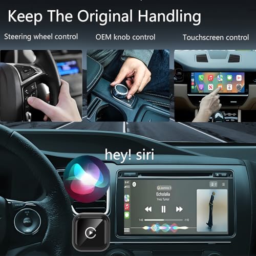 Wireless Carplay Adapter for Apple iPhone & Android Auto Wireless Adapter 2 in 1