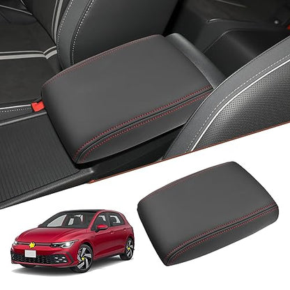 for 2020 2024 Volkswagen Golf Center Console Cover 2023 2024 Golf Accessories Armrest Cover 2023 2024 Golf R Seat Box Cover 2020