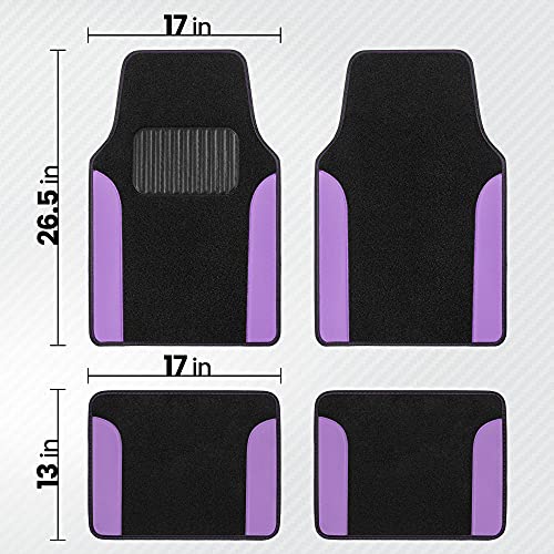 PolyPro Purple Car Seat Covers Full Set with 4