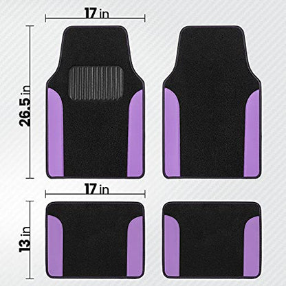 PolyPro Purple Car Seat Covers Full Set with 4