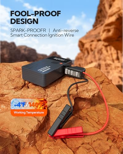 Car Battery Jump Starter with Air Compressor