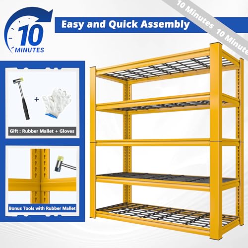 2 Pack Commercial Heavy Duty Shelving (2 Count)