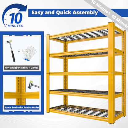 2 Pack Commercial Heavy Duty Shelving (2 Count)