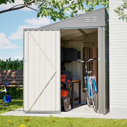 4x7 FT Outdoor Storage Shed Lean to Shed