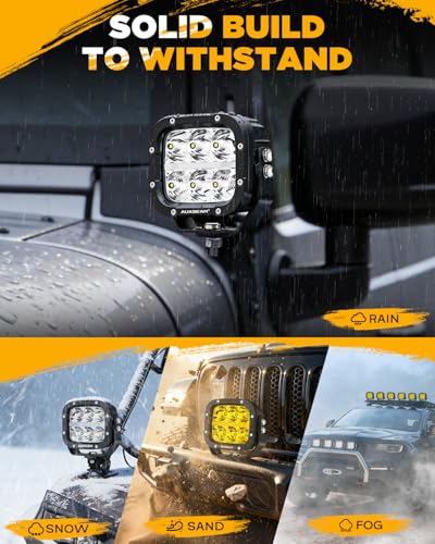 XP Ultra Series 5 Inch LED Offroad Lights Amber White LED Pods