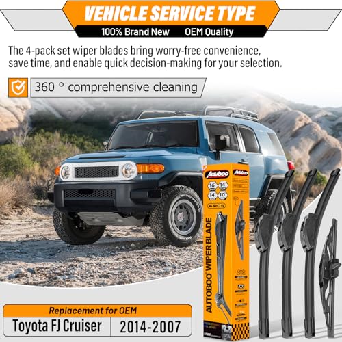 Windshield Wiper Blade Replacement for Toyota FJ Cruiser 2007