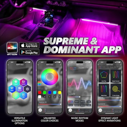 Aura Pro Double Glow Interior Truck & SUV Lights with App & Remote