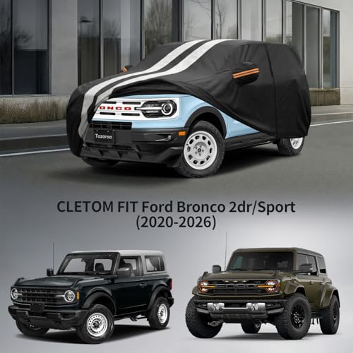 Multi Layer Car Cover Custom Fit for Ford Bronco 2dr